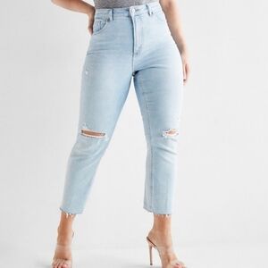 NWOT Express Curvy Blue Mom Jeans